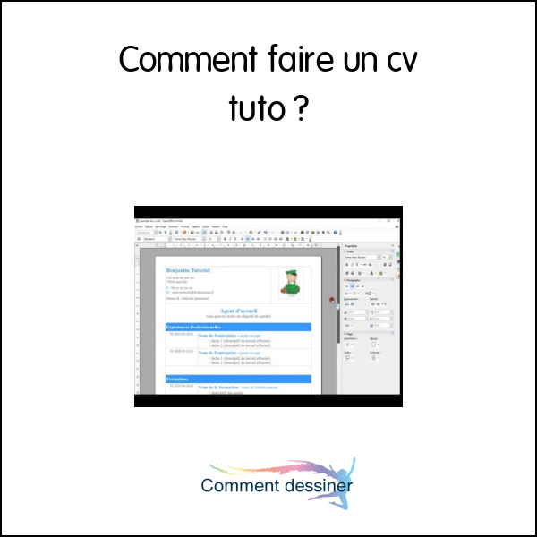 Comment faire un cv tuto